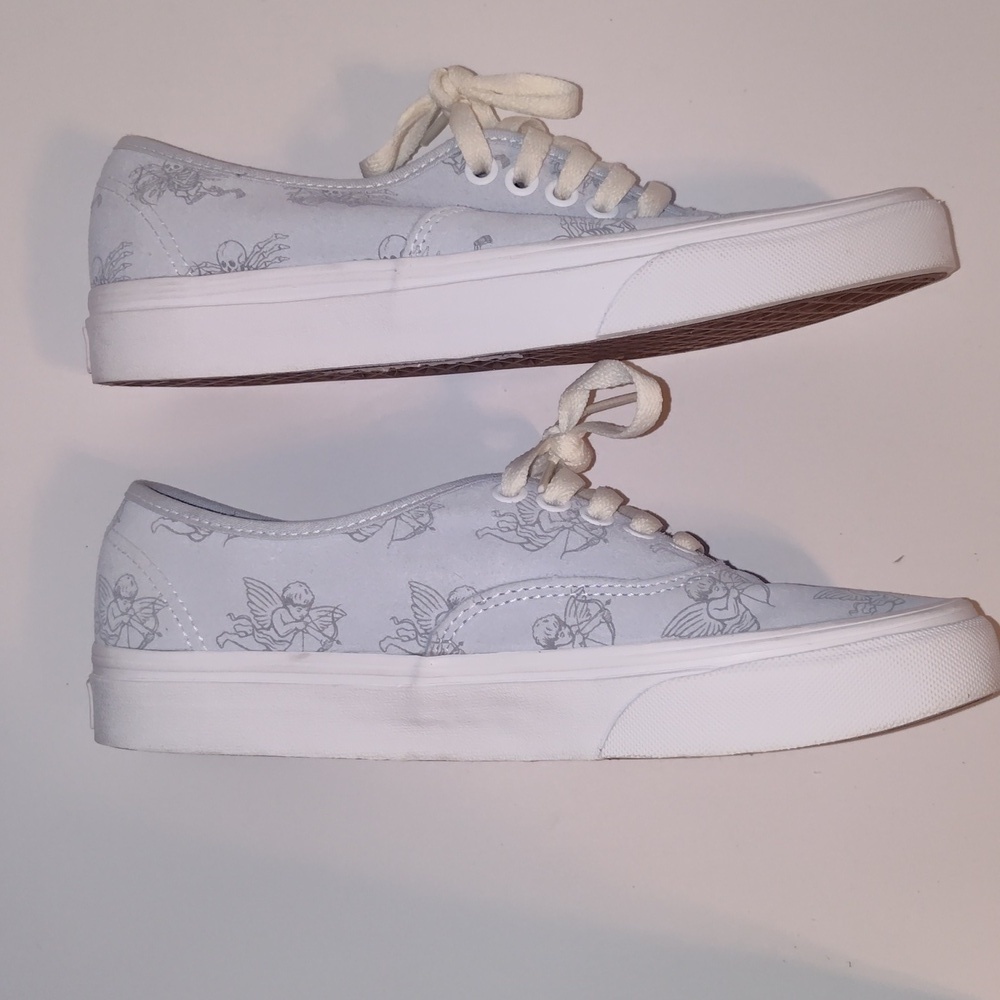 Vans Authentic Love You To Death Ballad Blue/True White Sneakers 2021 W8 M6.5 - Picture 3 of 11